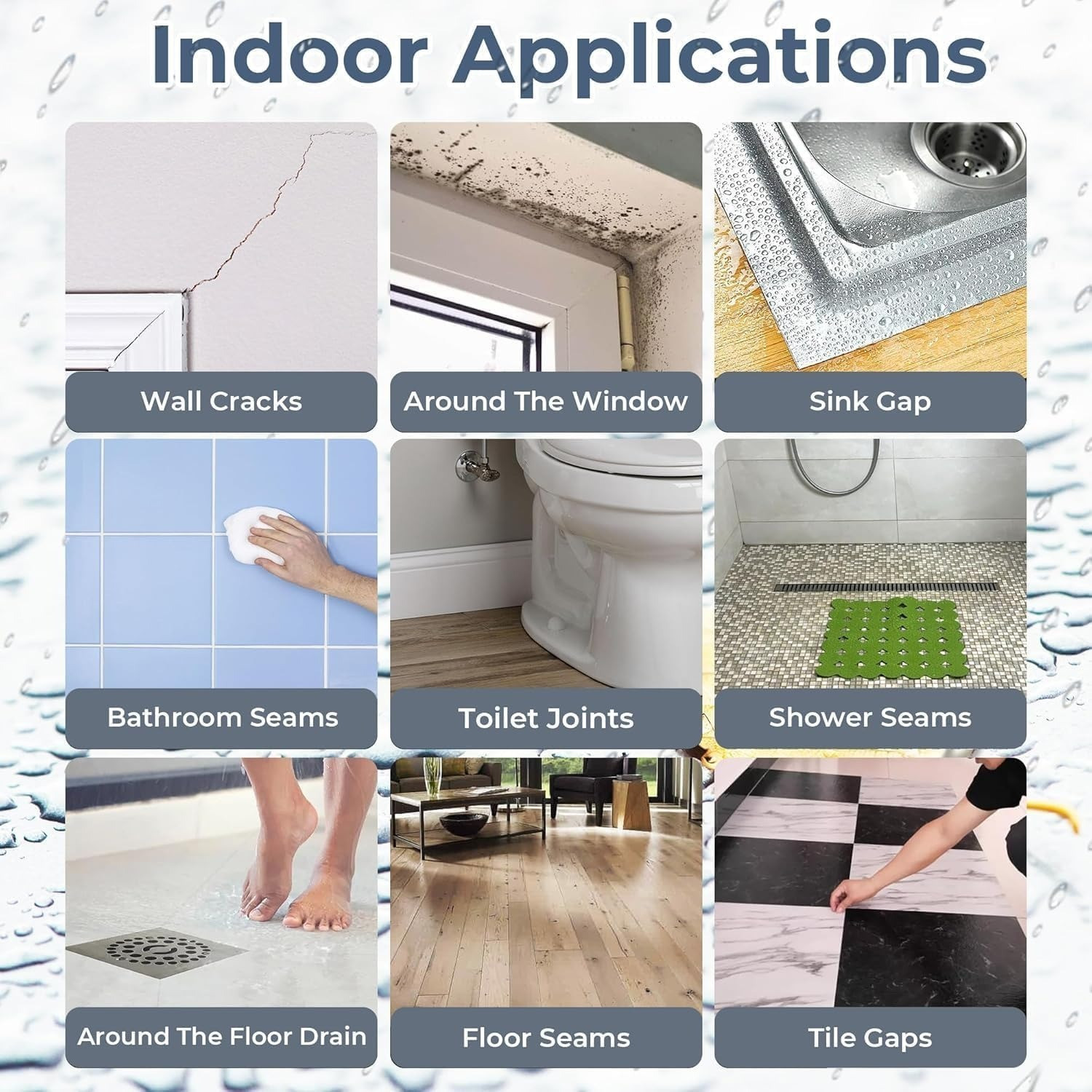 Image of STYLEORIANS Waterproof Glue Clear Gel Bathroom Roof Top Concrete No Leak Adhesive (1 KG) Adhesive