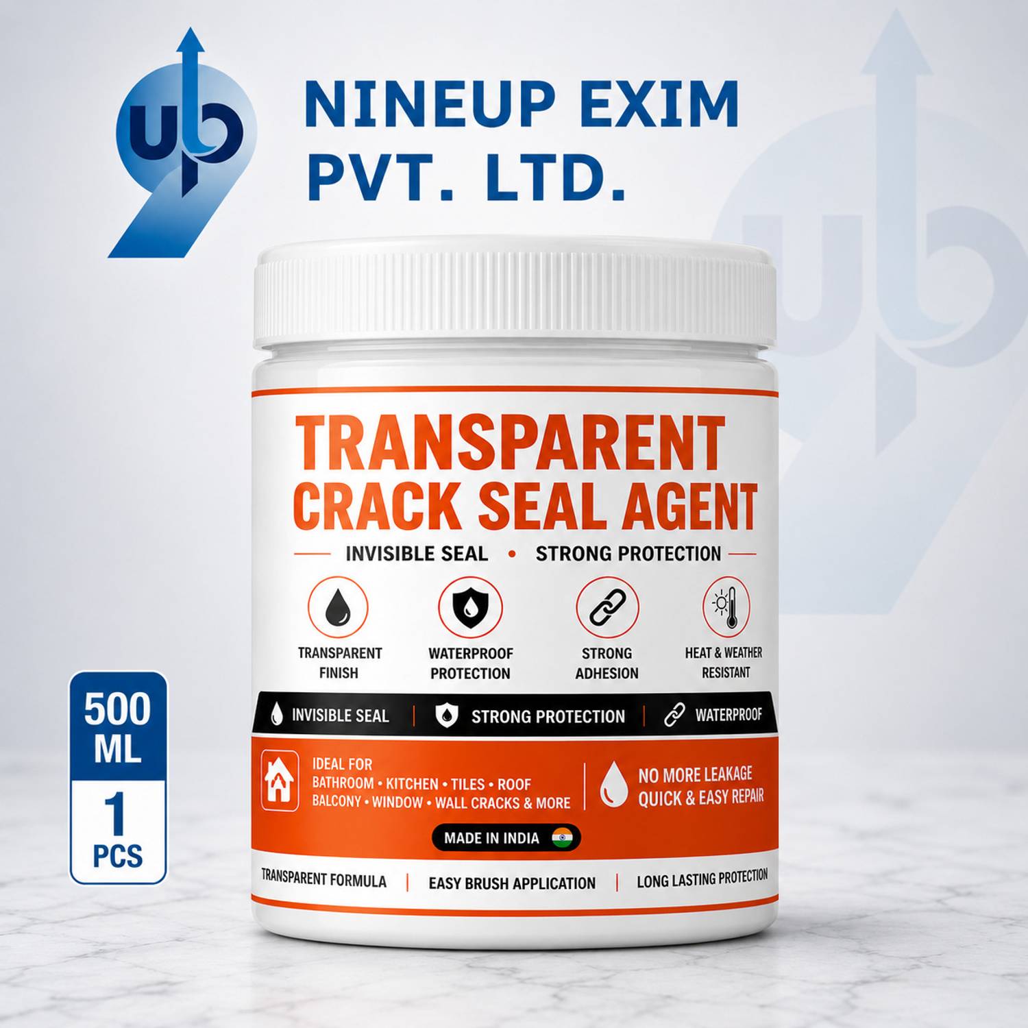 9Up Transparent Crack Seal Agent Roof Sealant Waterproof Gel cracks agent Adhesive