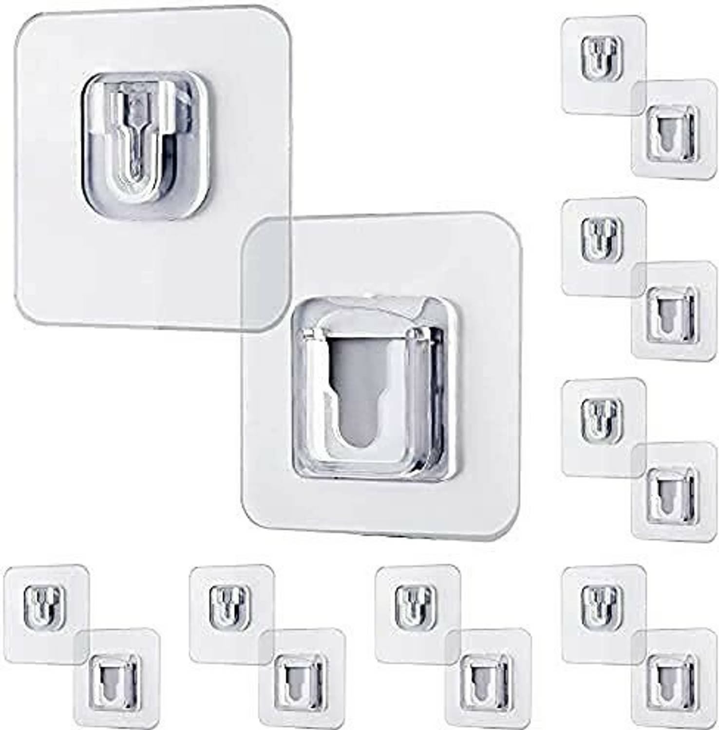 BADRINATH ENTERPRISE Self Adhesive Waterproof Magic Male Female Wall Sticker Hook Clothing Hanging Adhesive
