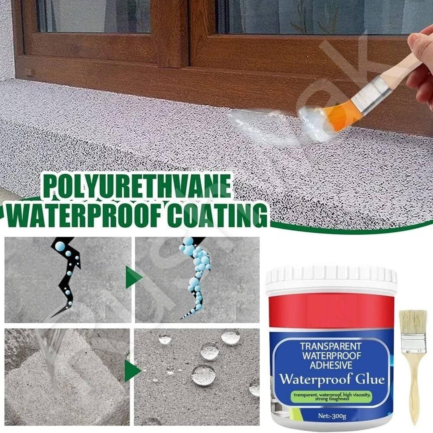 ABHIGAMYAH Transparent Glue Waterproofing for Pipe Wall Tiles Glue