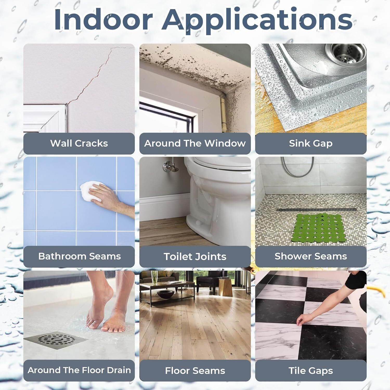 Image of OXXIHOME Transparent Waterproof Resin Epoxy for Roof Leakage Crack Seal Agent 5 KG Crack Filler