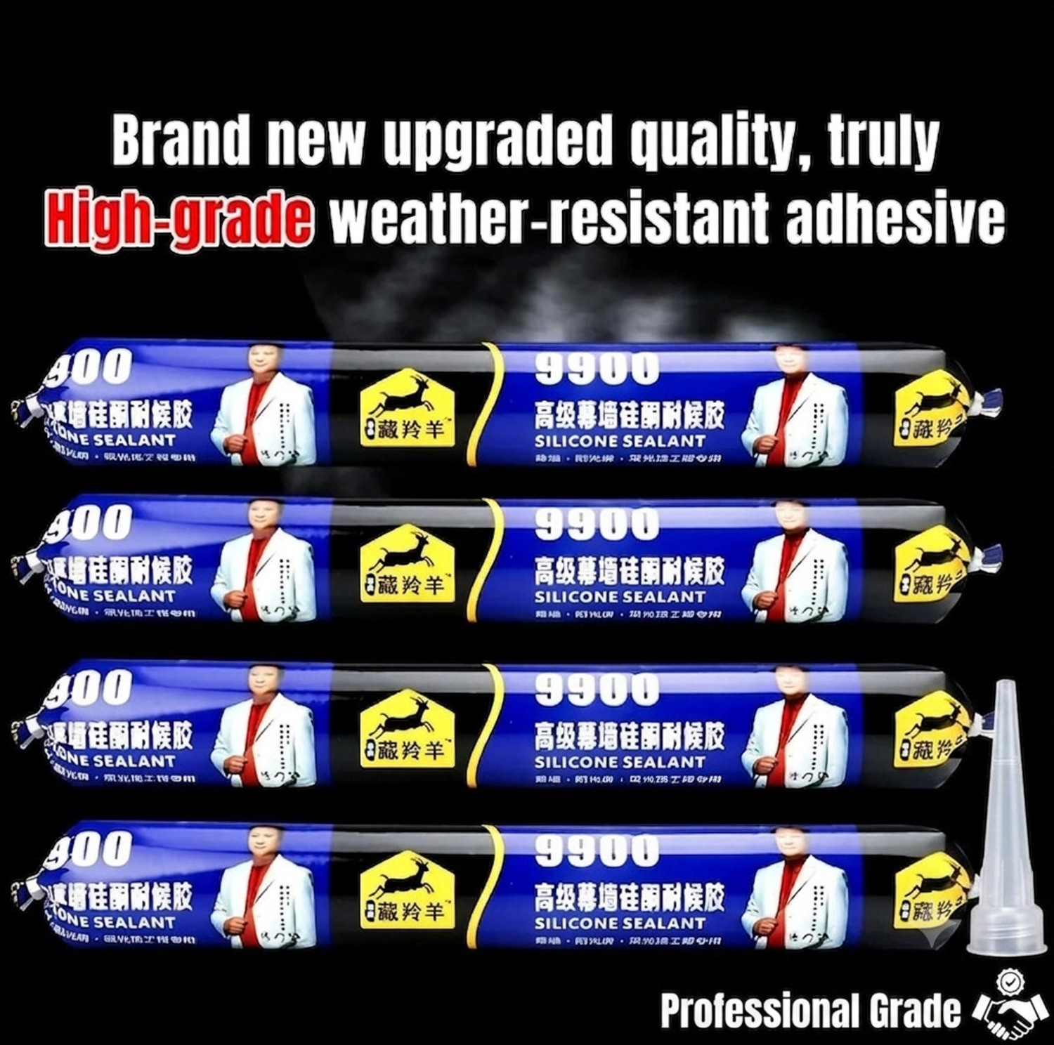 Image of VBCART Waterproof Silicone Sealant,HIGH STRENGTH SILICON SEALNT Adhesive (750 g) Adhesive