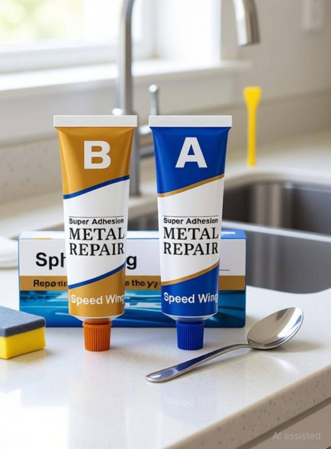 AARAV Metal Repair (Iron,Copper)Glue,Permanent Metal Repair ,Welding Crack Filler Adhesive