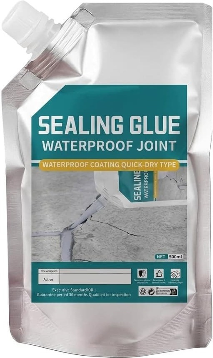 Image of RQPFAB VSHLOM QUICK DRY WATERPROOF CRACK FILLING SEALANT 500G WALLS ROOFS TILE GREY FOR Adhesive
