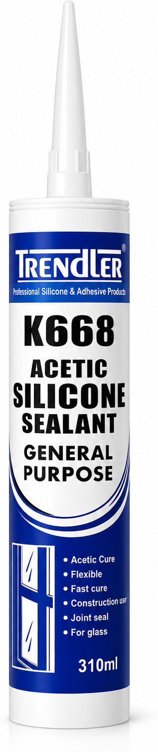 Image of TRENDLER Clear Silicone Caulk for Kitchen & Bathroom - Silicone Sealant, 5X Stronger Adhesive