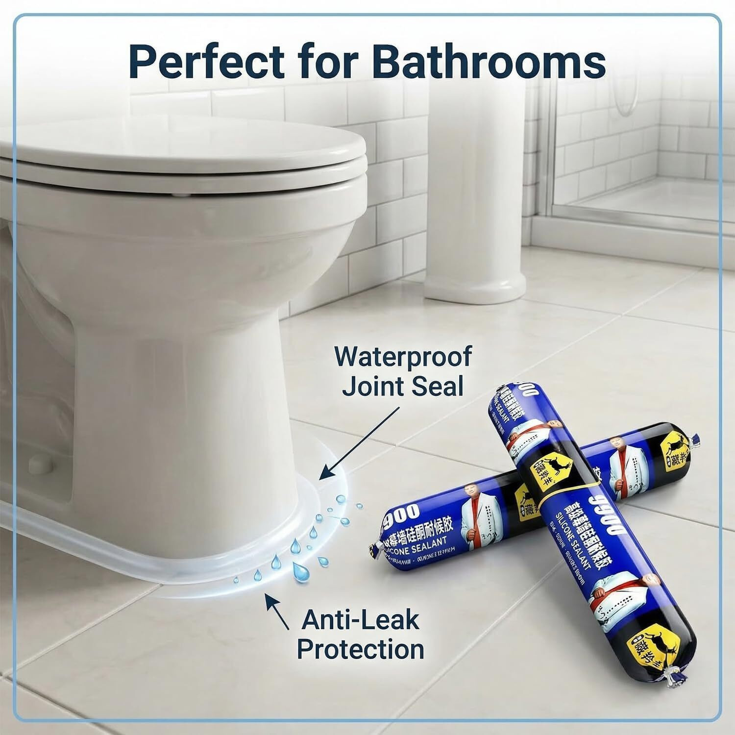 Image of HGCARTIFY Waterproof Silicone Sealant,HIGH STRENGTH SILICON SEALNT Adhesive