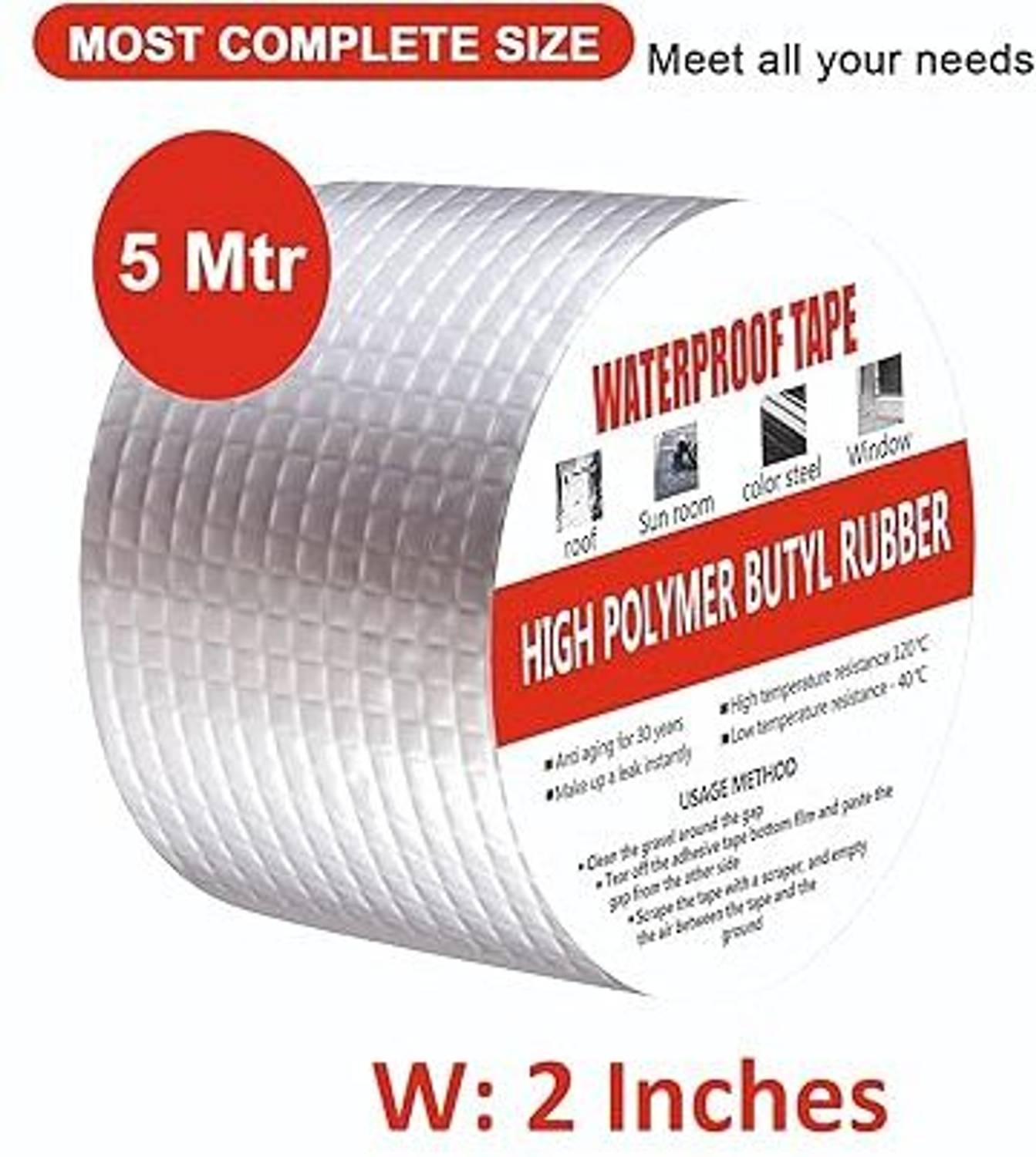 AARAV CREATION Super Strong Adhesive Waterproof tape Permanent Repair Roof Water Leakage Adhesive