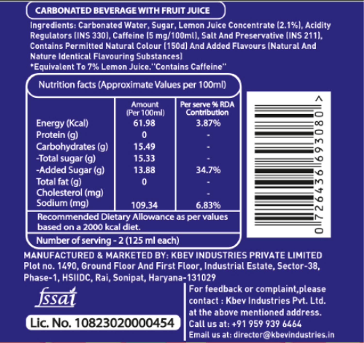 Image of Bombay Banta Masala Cola Soft Drink