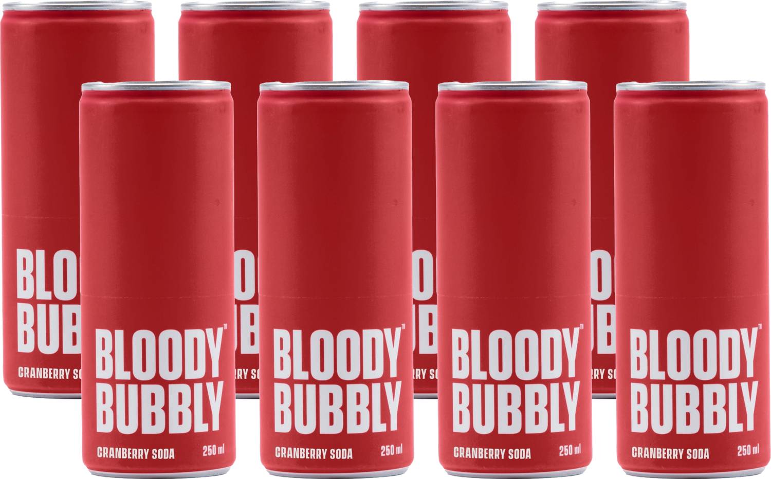 BLOODYBUBBLY Cranberry Naturally Soda