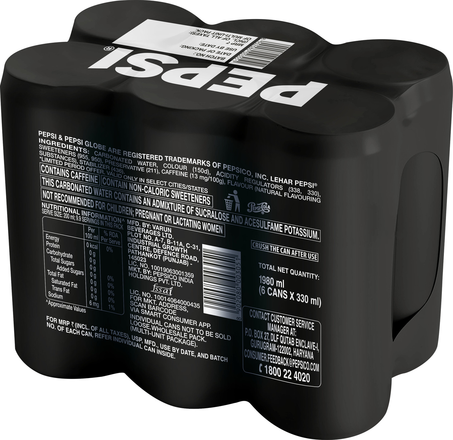 Image of Pepsi Zero Sugar Soft Drink