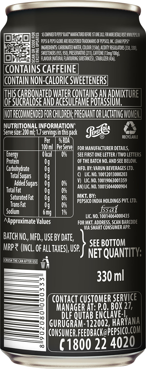 Image of Pepsi Zero Sugar Soft Drink