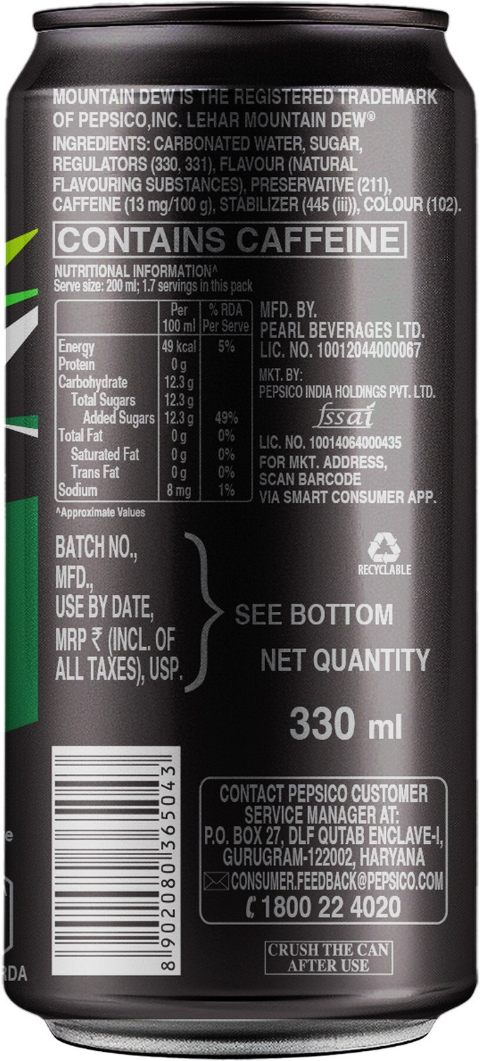 Image of Mountain Dew Drink Tin
