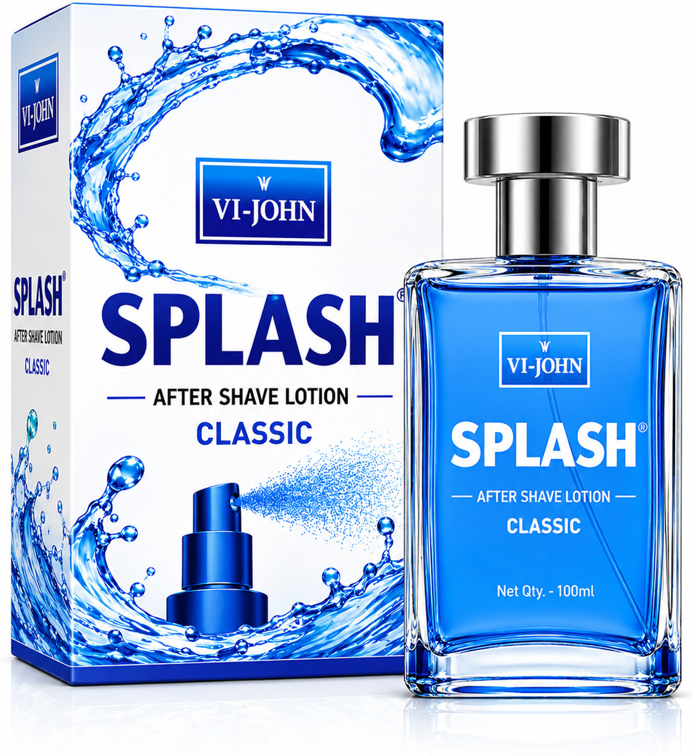 Image of VI-JOHN Splash After Shave Lotion for Softens Skin Pack of 1