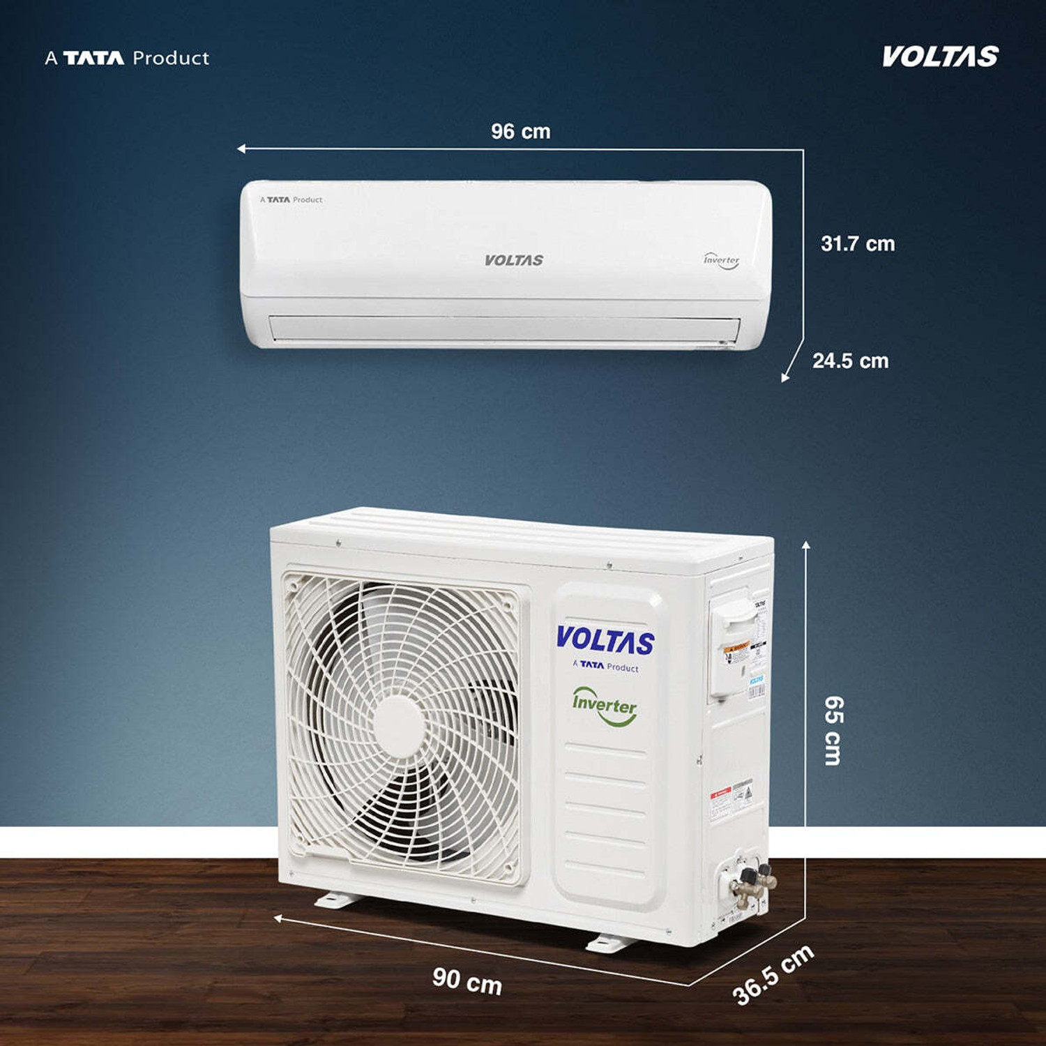 Image of Voltas 2026 Model 1.5 Ton 5 Star Split Inverter AC