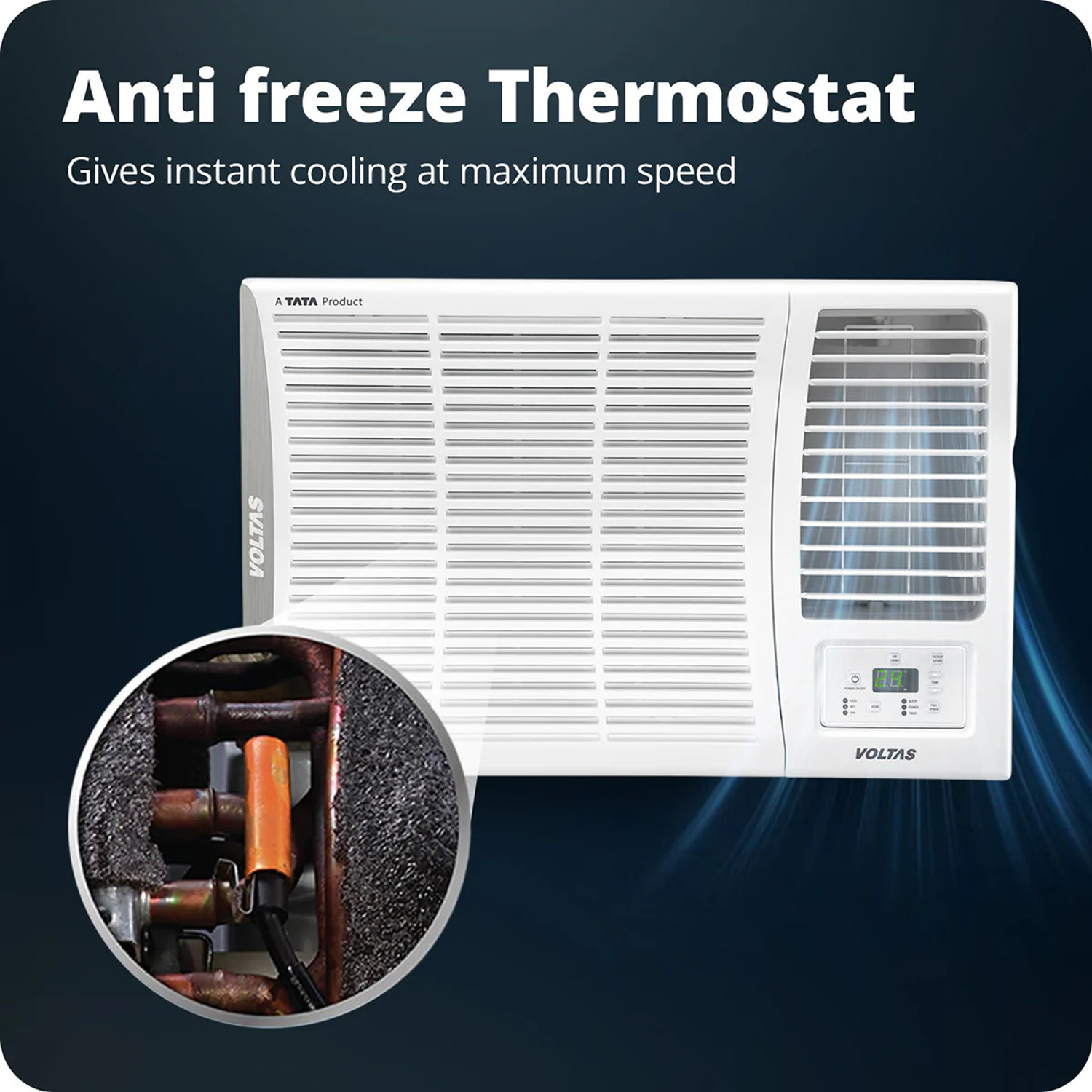 Image of Voltas 2026 Model 1.5 Ton 5 Star Window Inverter AC