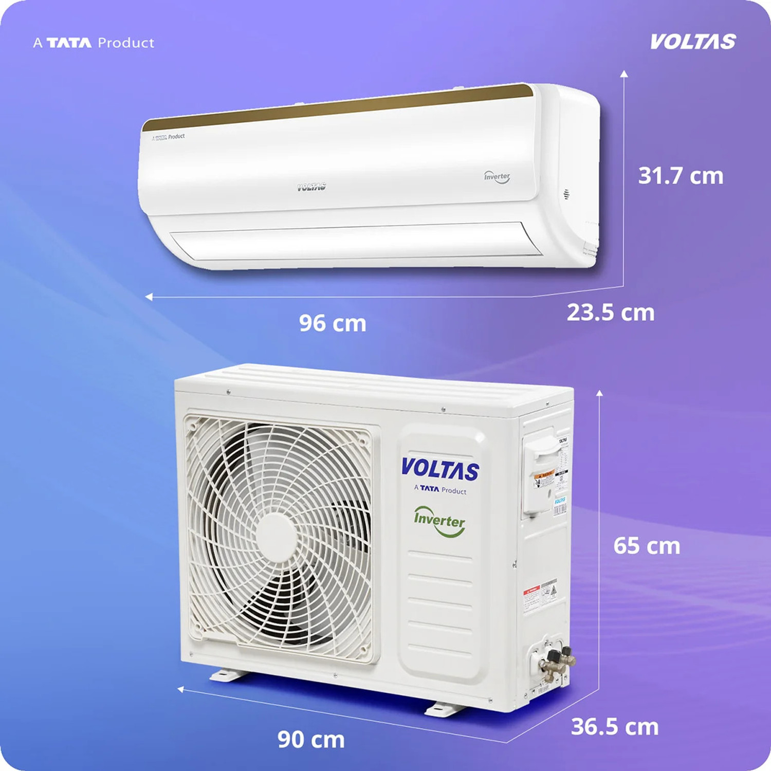 Image of Voltas 2026 Model 1.5 Ton 5 Star Split Inverter AC