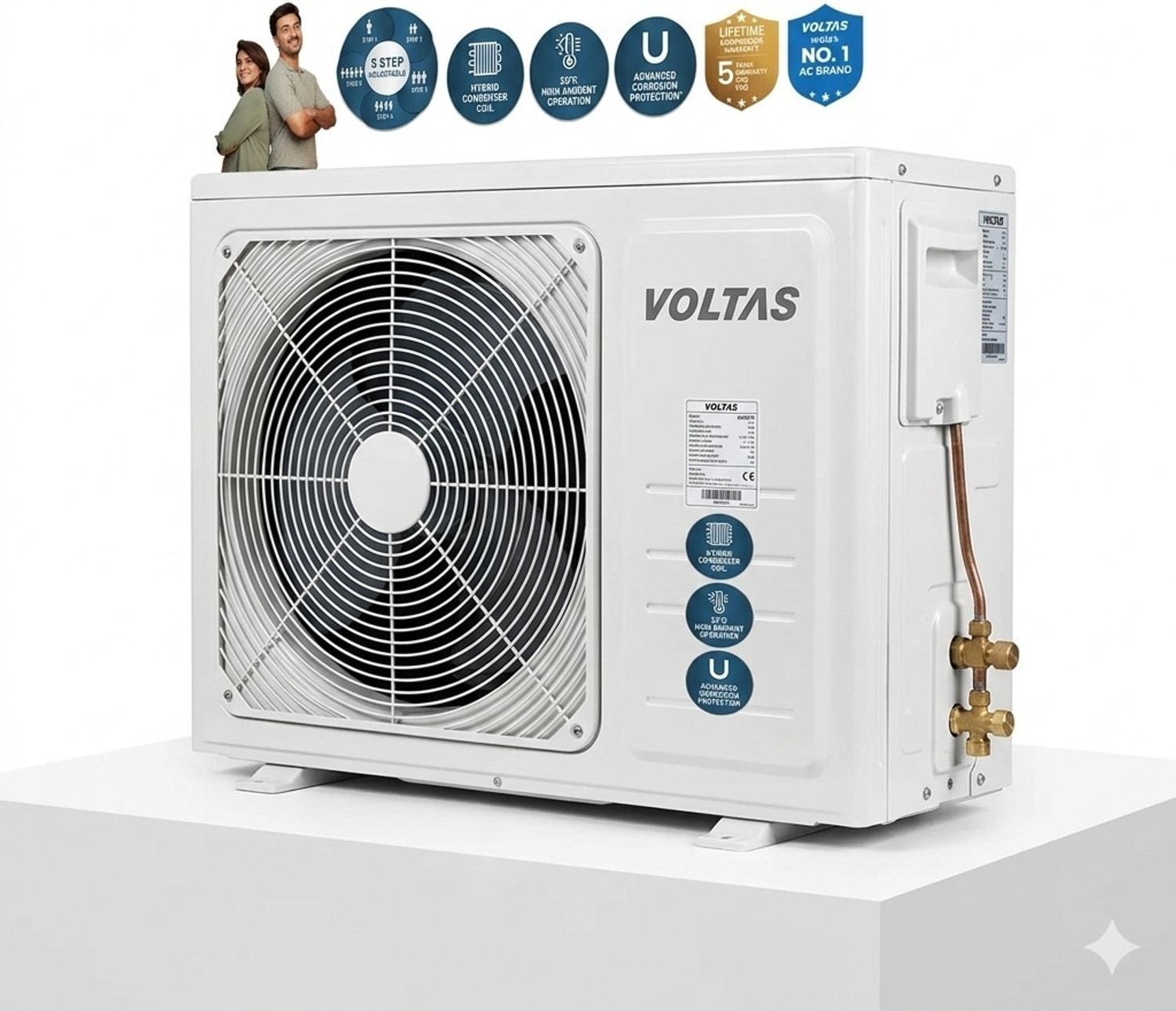 Image of Voltas 2025 Model 1.5 Ton 3 Star Split Inverter AC