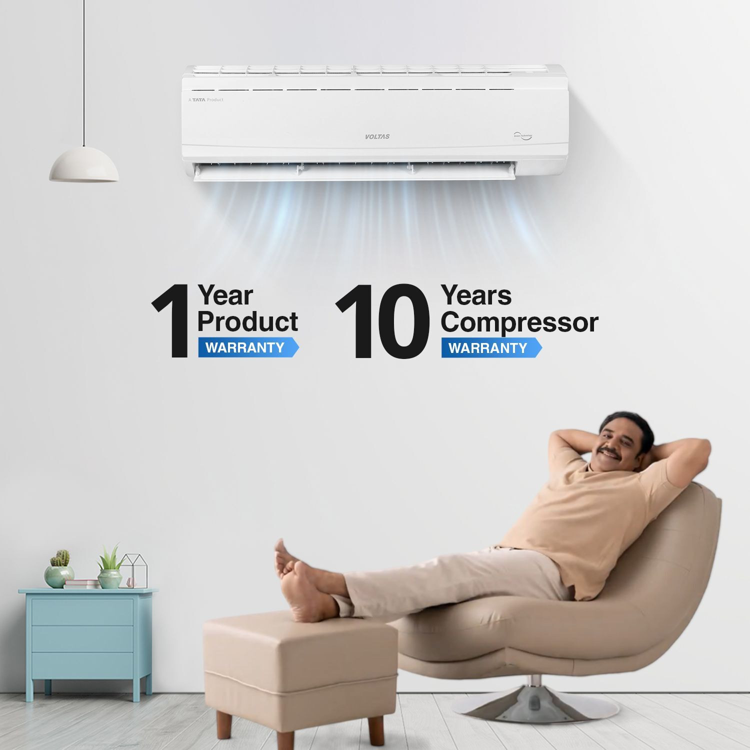 Image of Voltas 2023 Model 2 Ton 5 Star Split Inverter AC