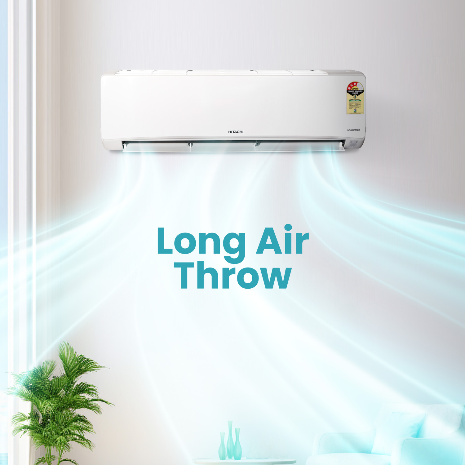 Image of Hitachi 2025 Model 1.5 Ton 3 Star Split Inverter AC