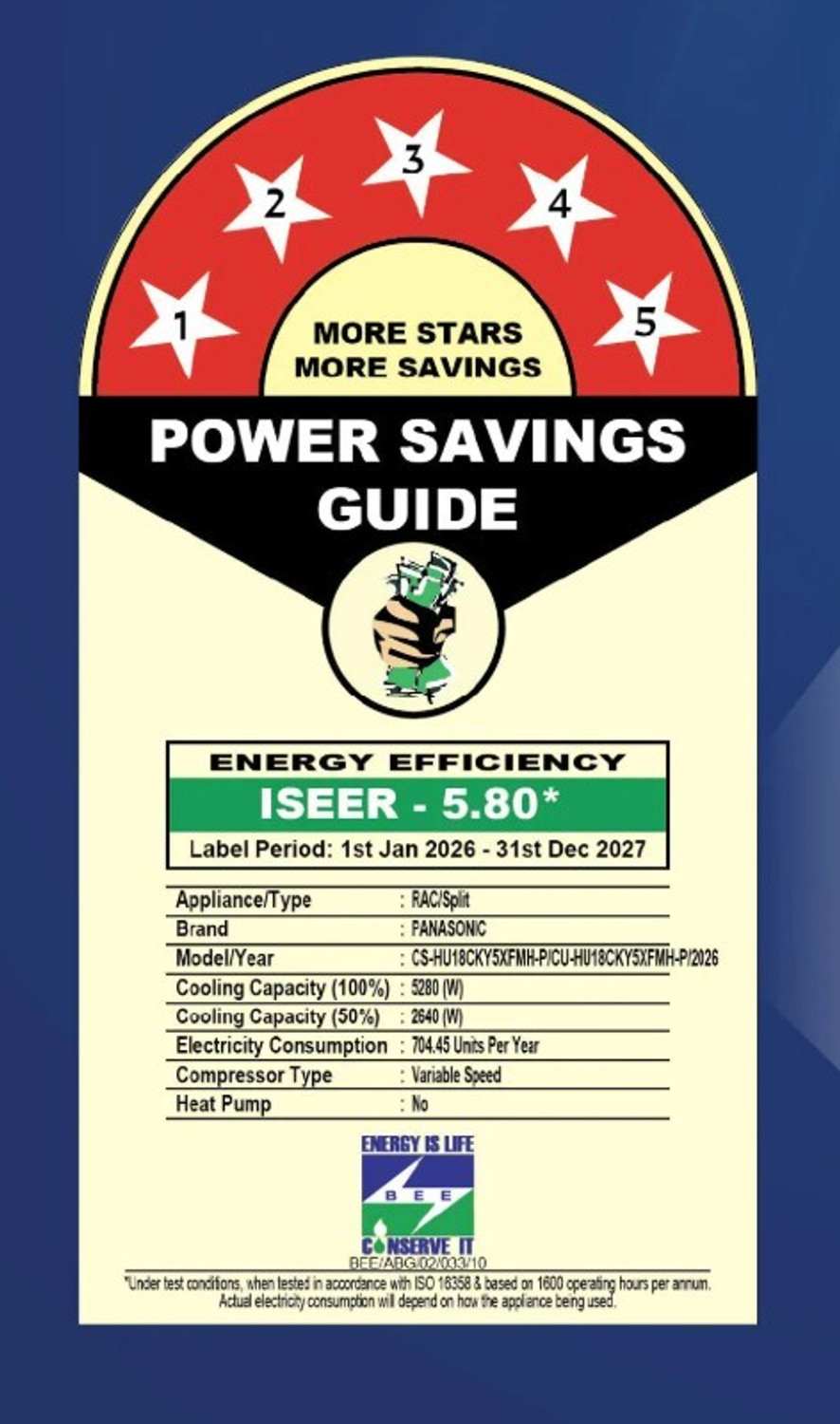 Image of Panasonic 2026 Model 1.5 Ton 3 Star Window Inverter with Wi-fi AC