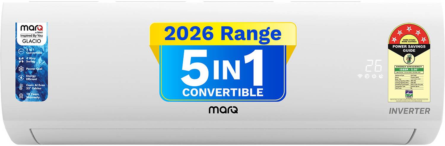 MarQ by Flipkart 2026 Model 1.5 Ton 5 Star Split Inverter 5-in-1