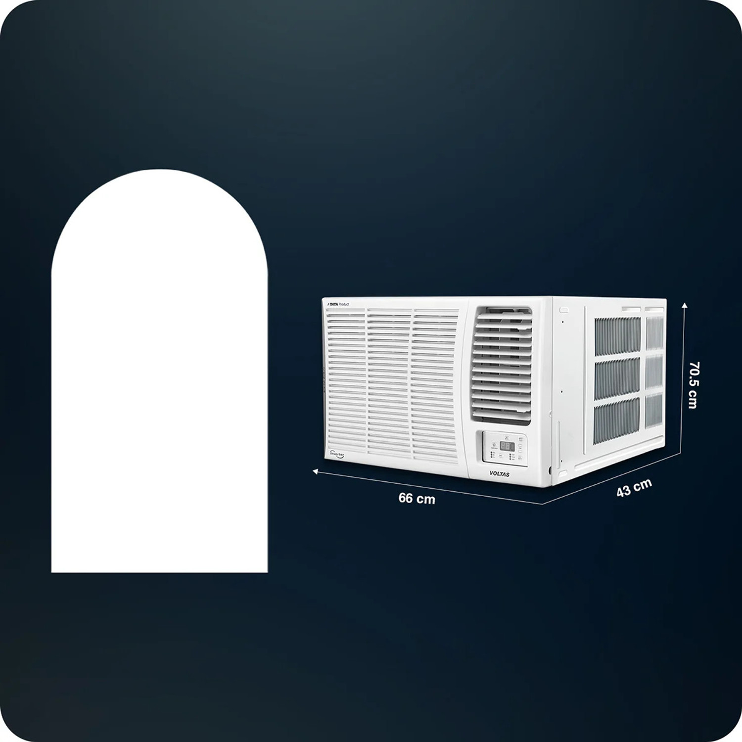 Image of Voltas 2026 Model 1.5 Ton 5 Star Window Inverter AC