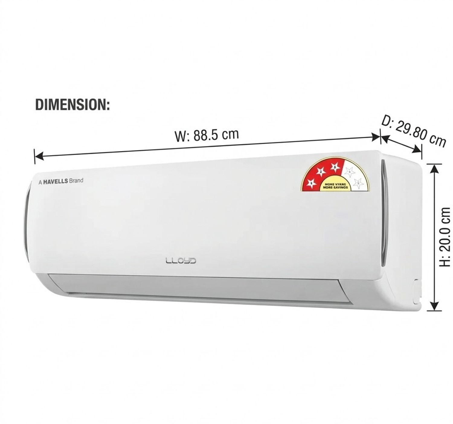 Image of Lloyd 2025 Model 1.5 Ton 3 Star Split Inverter with Wi-fi AC