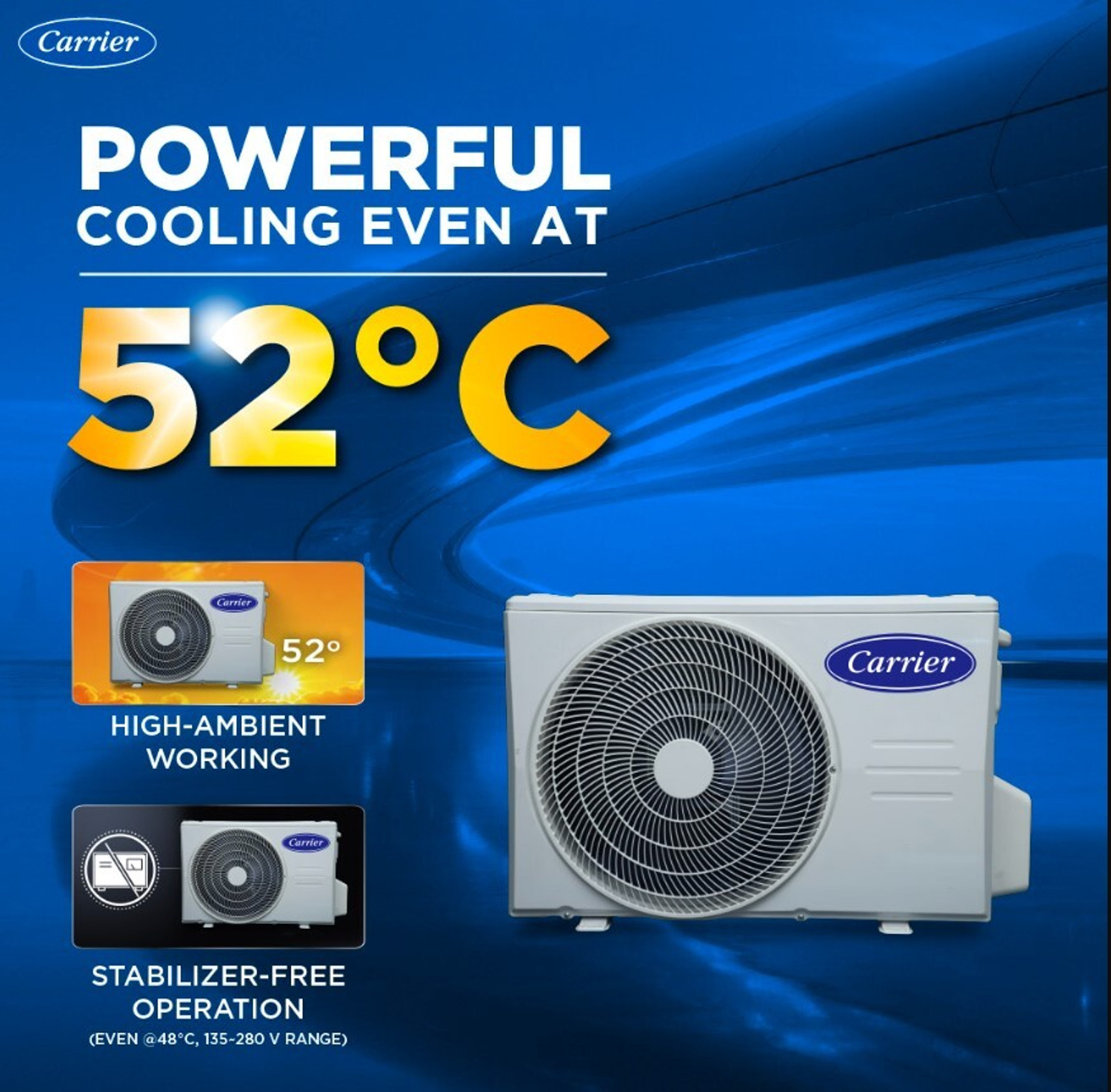 Image of CARRIER 2026 Model 2 Ton 5 Star Split AI Inverter with Wi-fi Convertible 6-in-1 with Geo-Fencing & Voice Control,Smart Energy Display, Insta Cool, Auto Defrost Clean AC