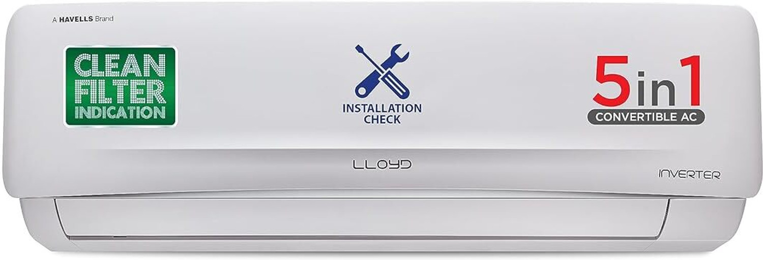 Image of Lloyd 2024 Model 1 Ton 3 Star Split Inverter with Wi-fi AC
