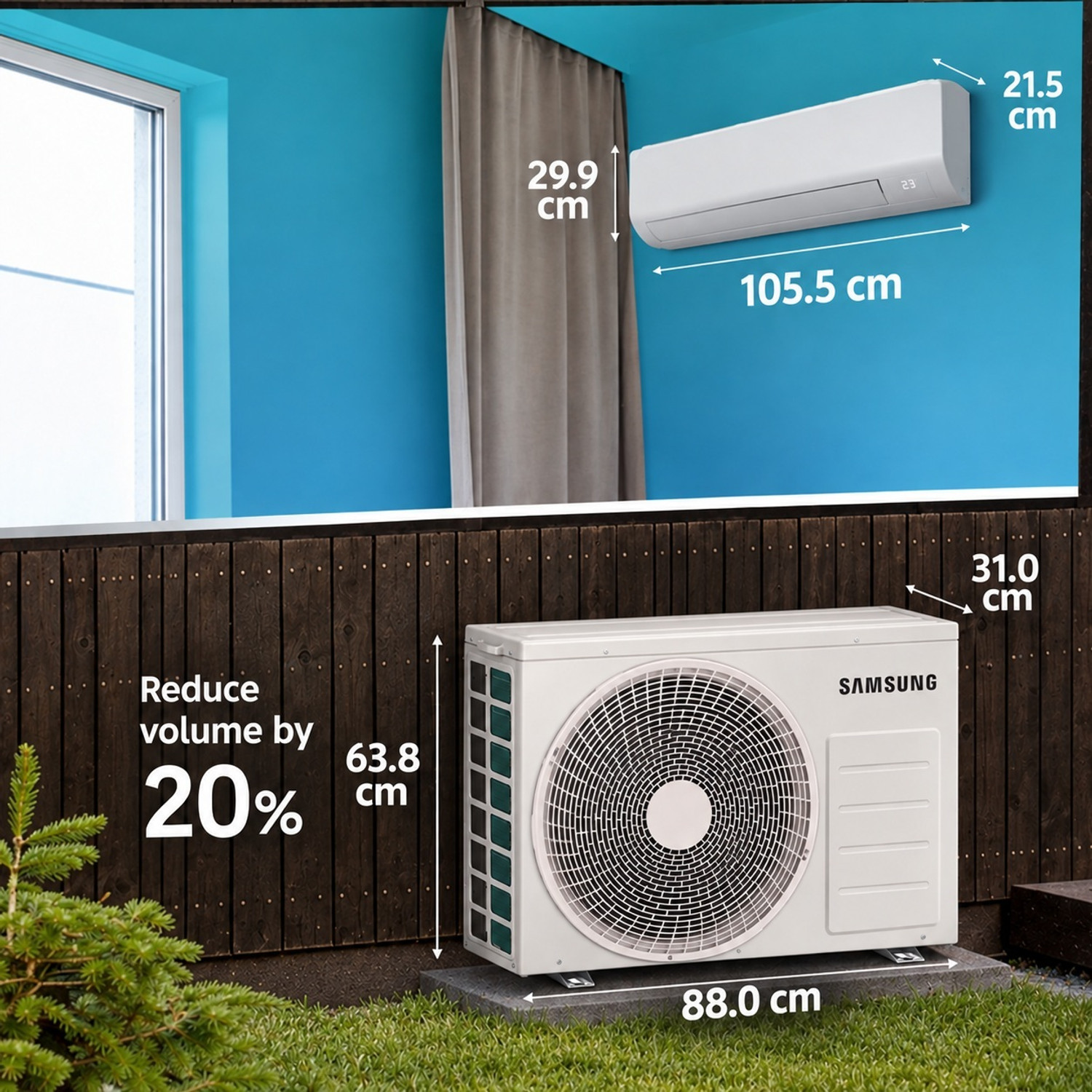 Image of Samsung 2026 Model 1.42 Tons 5 Star Split Inverter with Wi-fi AC
