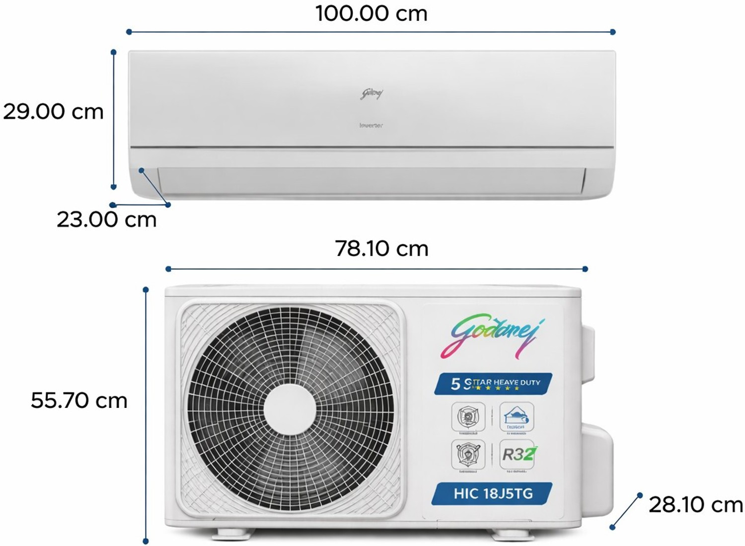 Image of Godrej 2026 Model 1.5 Ton 5 Star Split Inverter AC