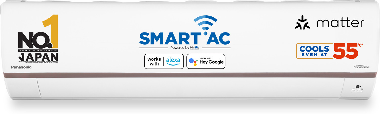 Image of Panasonic 2025 Model 1.5 Ton 5 Star Split Inverter with Wi-fi AC