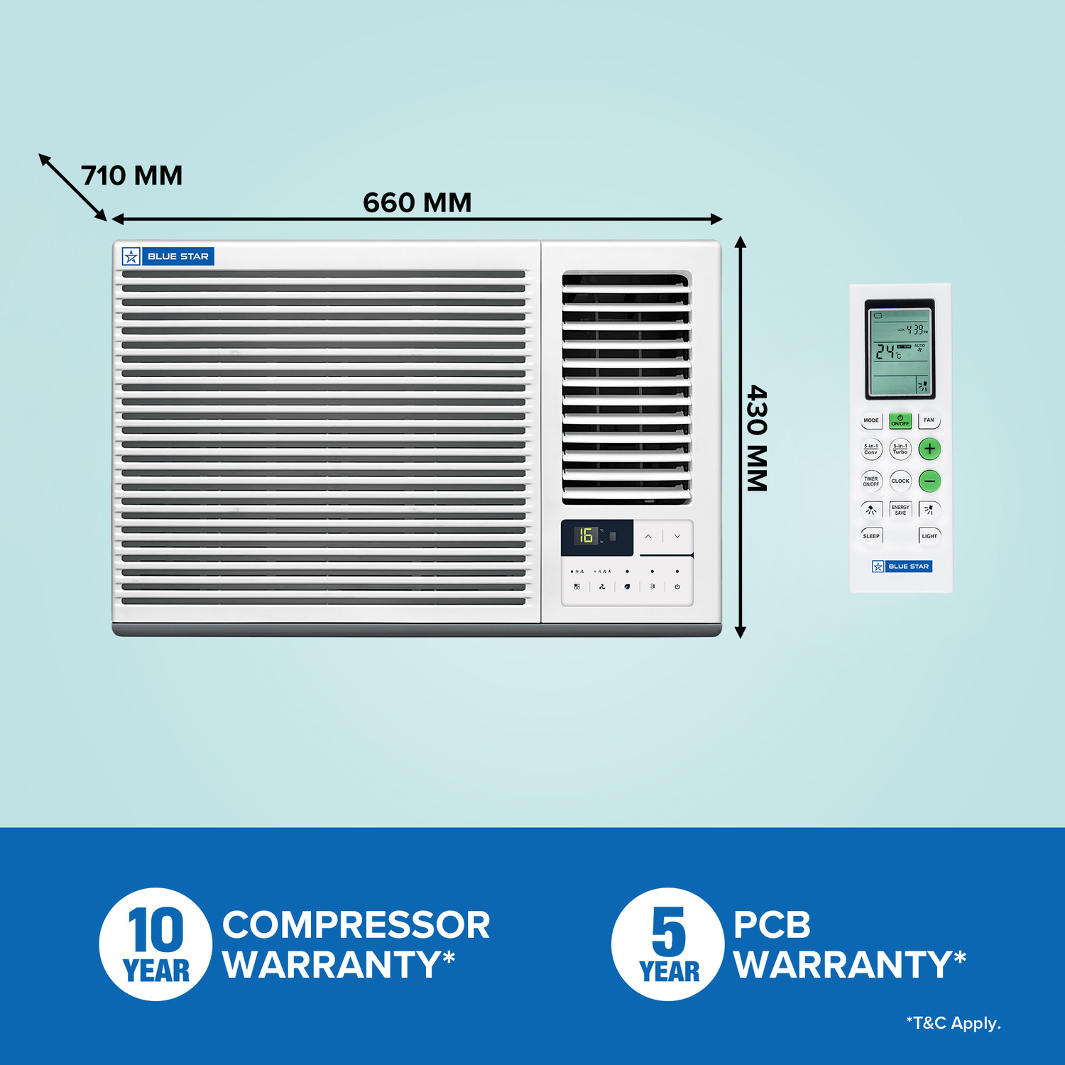 Image of Blue Star 2026 Model 1.5 Ton 3 Star Window Inverter AC