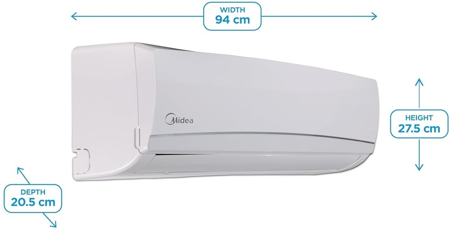 Image of Midea 2024 Model 1.5 Ton 5 Star Split Inverter with Wi-fi AI Gear,Filter with Auto Cleanser AC