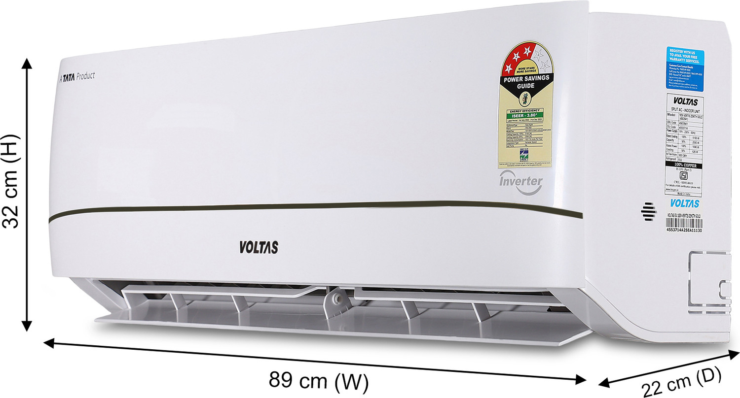 Image of Voltas 2025 Model 1.5 Ton 3 Star Split Inverter with Wi-fi AC