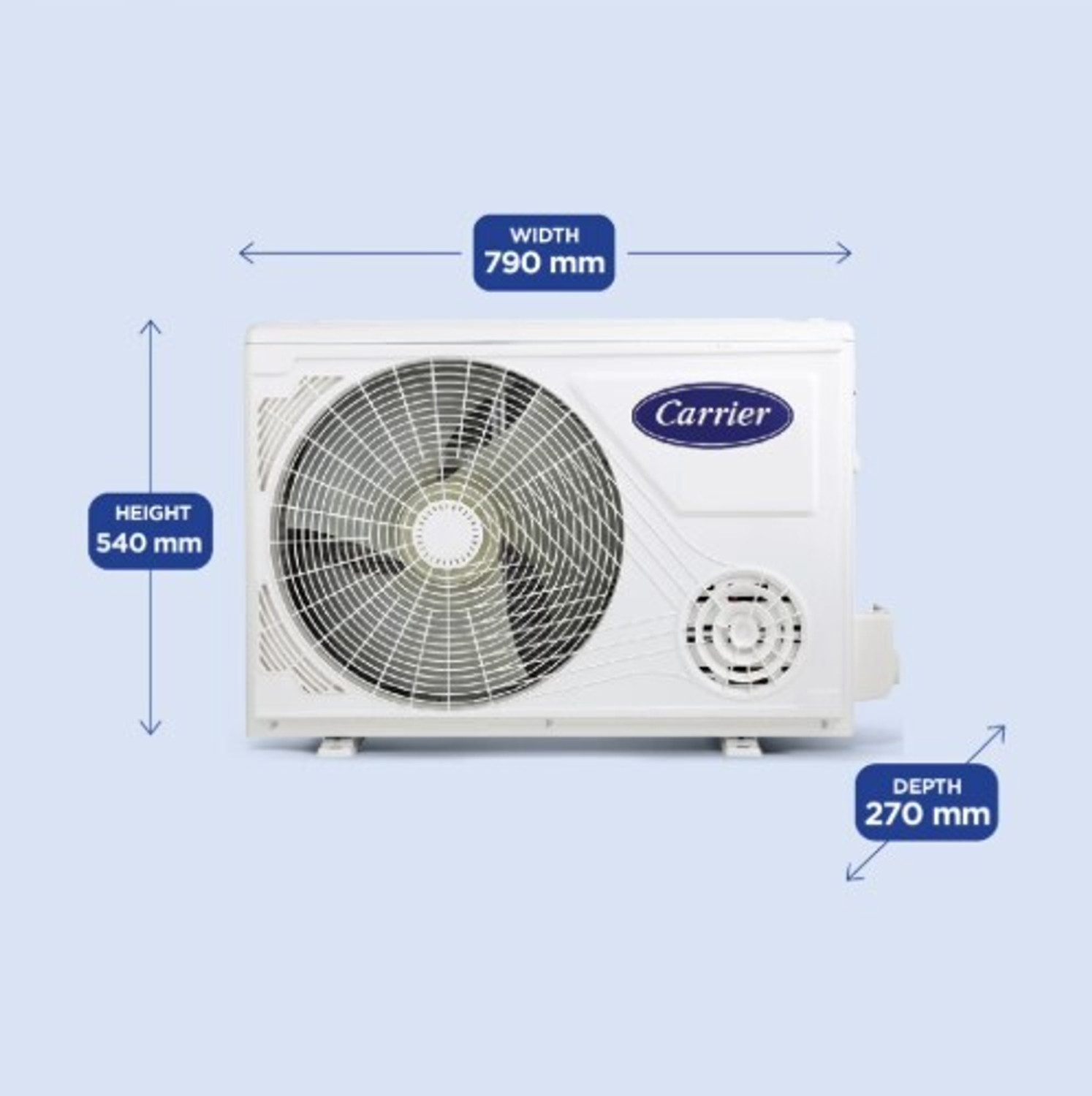 Image of CARRIER 2025 Model 1 Ton 3 Star Split Inverter with Wi-fi AC