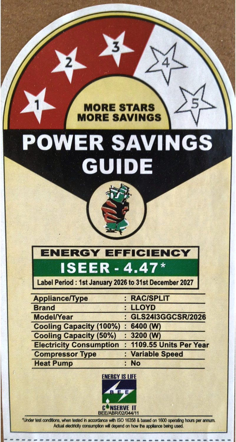 Image of Lloyd 2025 Model 2 Ton 3 Star Split Inverter with Wi-fi AC