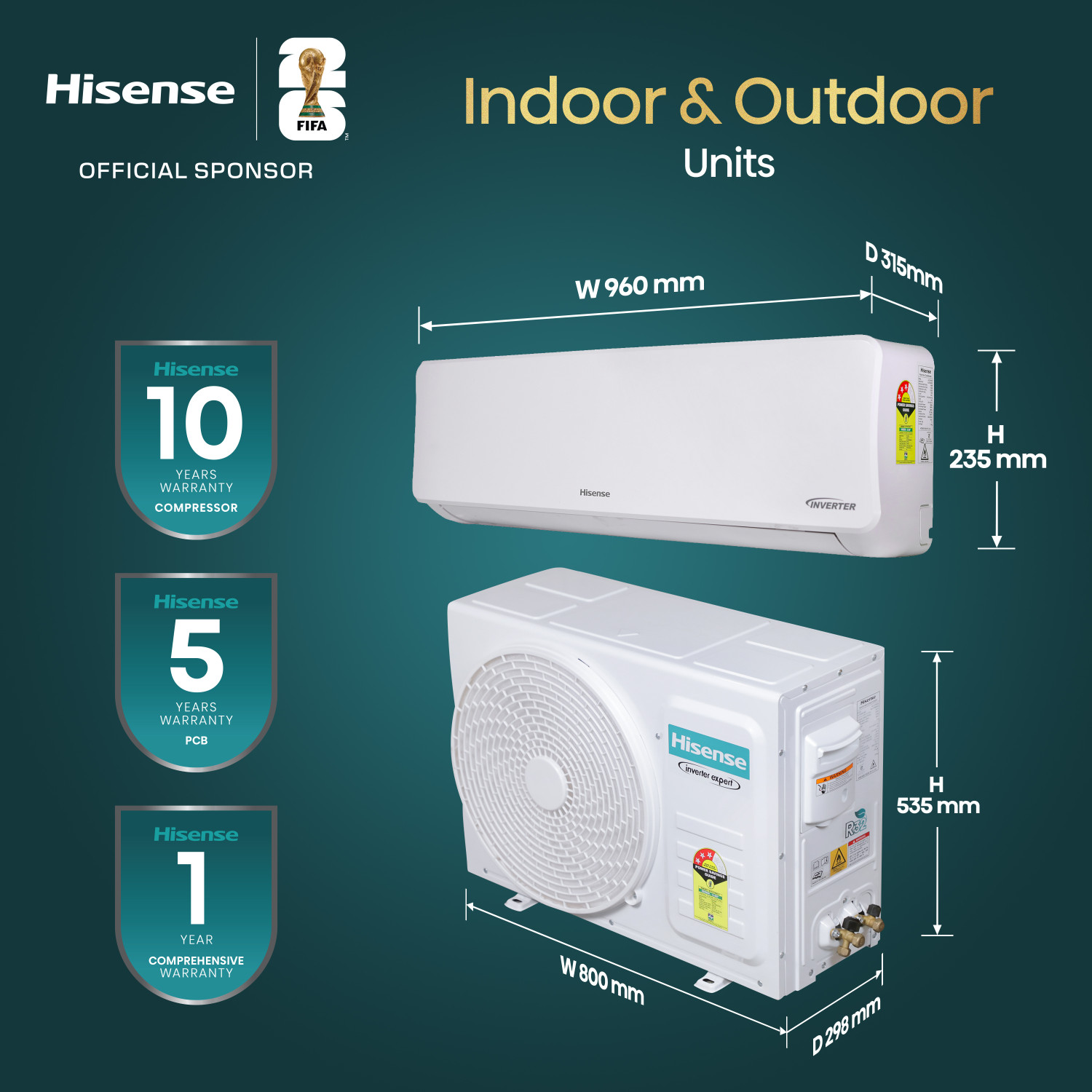 Image of Hisense 2025 Model 1.5 Ton 3 Star Split Inverter AC
