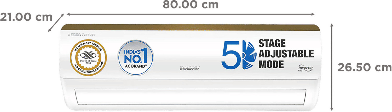 Image of Voltas 2024 Model 1 Ton 3 Star Split Inverter AC