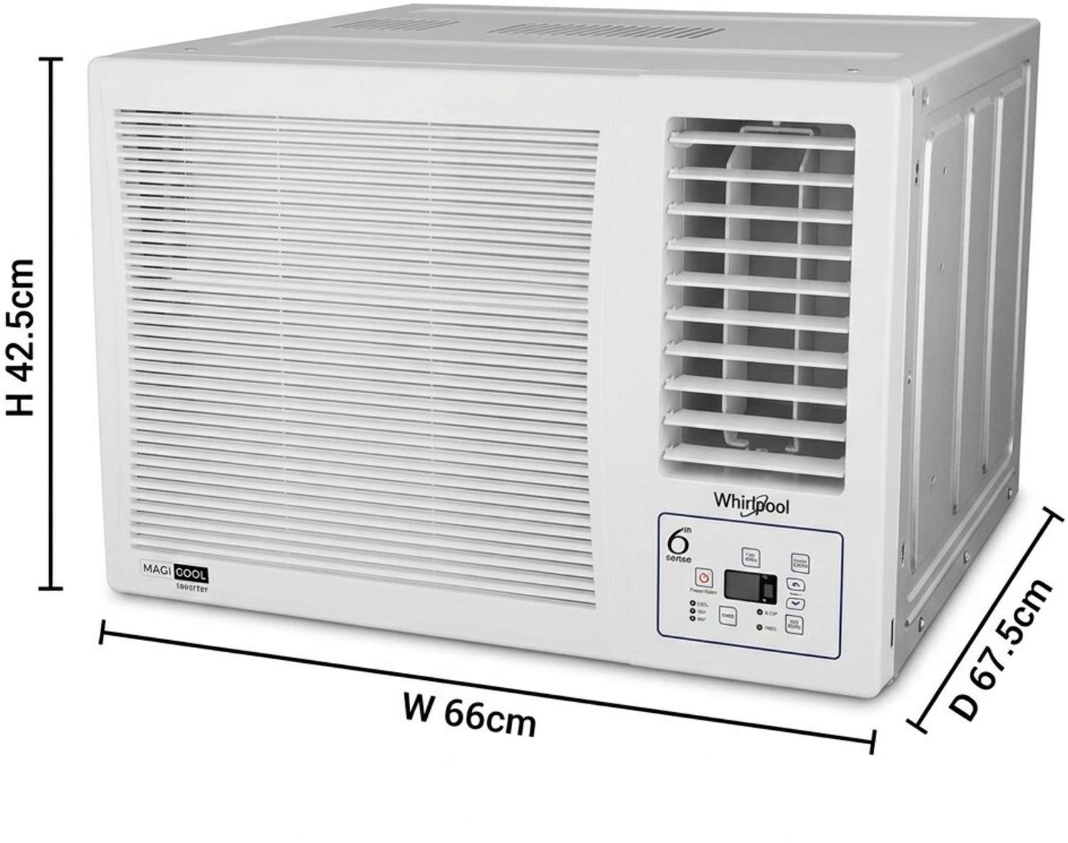 Image of Whirlpool 2026 Model 1.5 Ton 3 Star Window Inverter AC