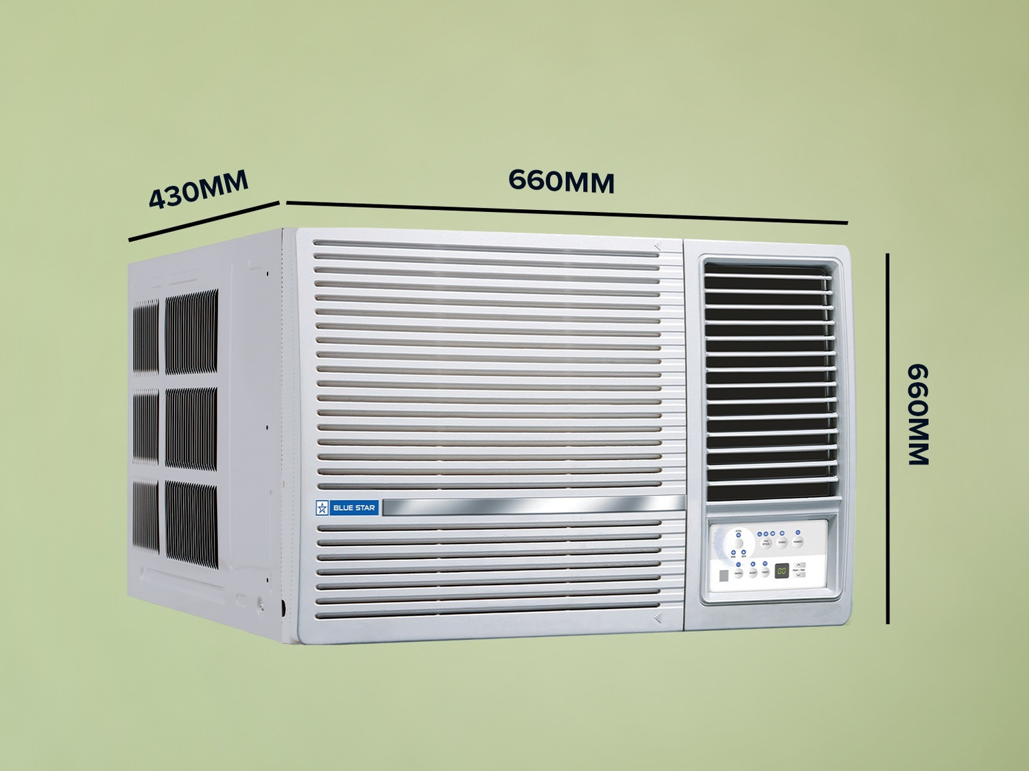 Image of Blue Star 2024 Model 1.5 Ton 3 Star Window Fixed Speed AC