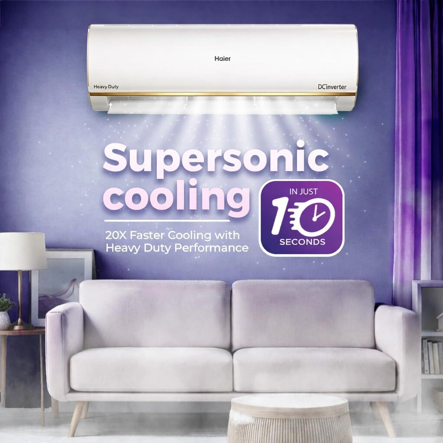 Image of Haier 2026 Model 1 Ton 5 Star Split Inverter with Wi-fi AC