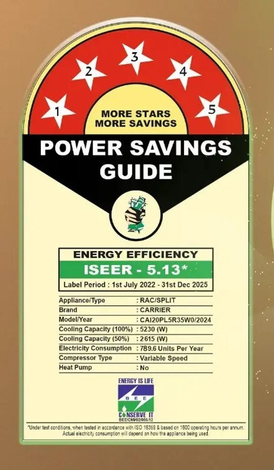Image of CARRIER 2024 Model 1.5 Ton 5 Star Split Inverter with Wi-fi AC