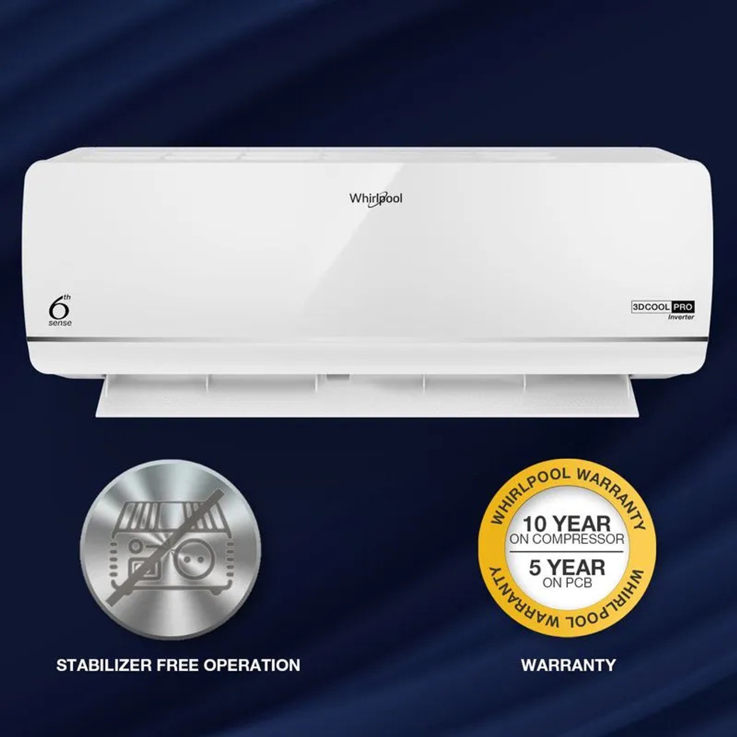 Image of Whirlpool 2026 Model 1 Ton 3 Star Split Inverter AC