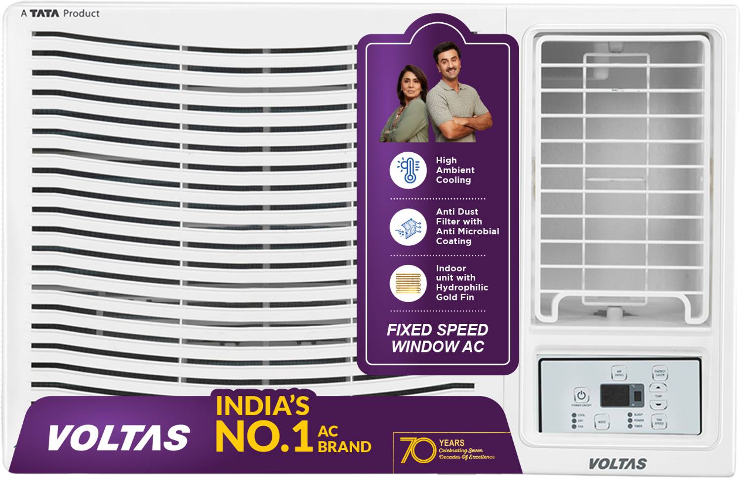 Voltas 2026 Model 1.5 Ton 3 Star Window Fixed Speed AC (183FS PRI