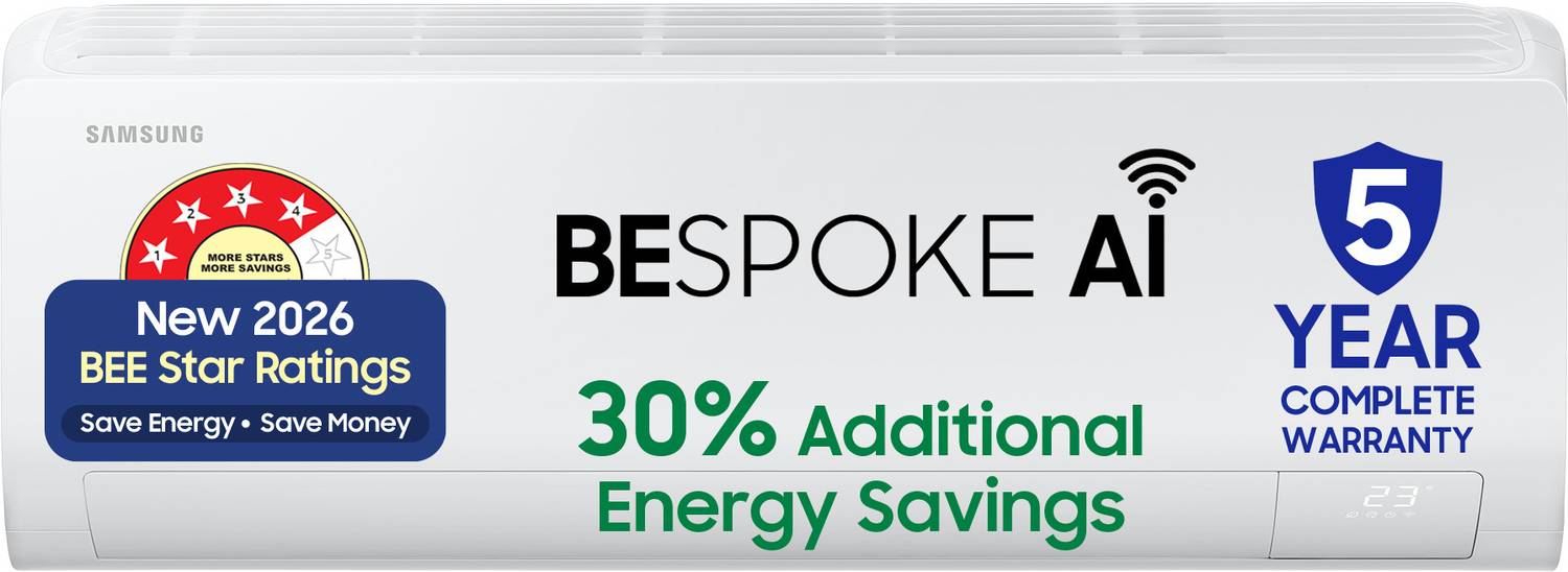 Samsung Bespoke AI 1.5 ton 4 Star Split Inverter AC - Image 1