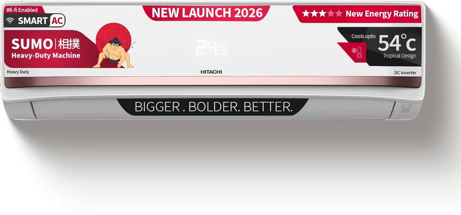 Hitachi 2026 Model 2 Ton 3 Star Split Digital Inverter with Wi-fi AC