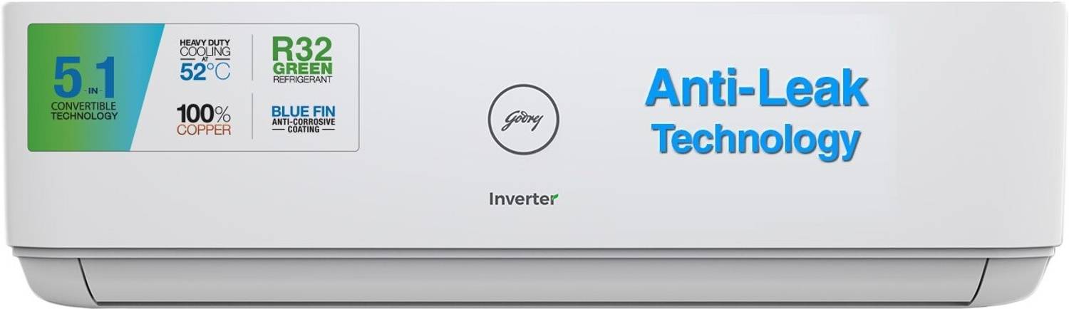 Godrej 2022 Model 1.5 Ton 3 Star Split Inverter Anti-Leak AC