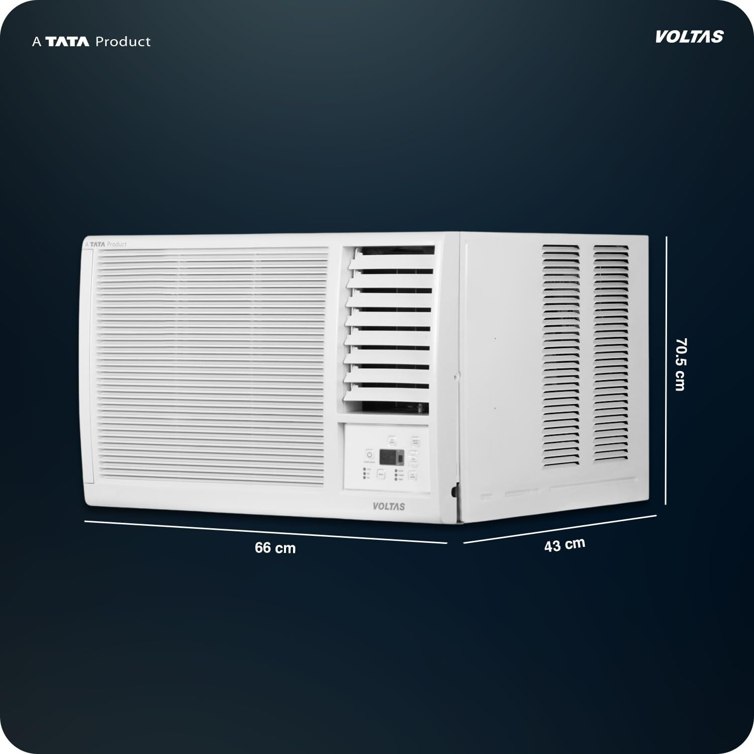 Image of Voltas 2026 Model 1 Ton 2 Star Window Fixed Speed AC (WAC 122FS, White)