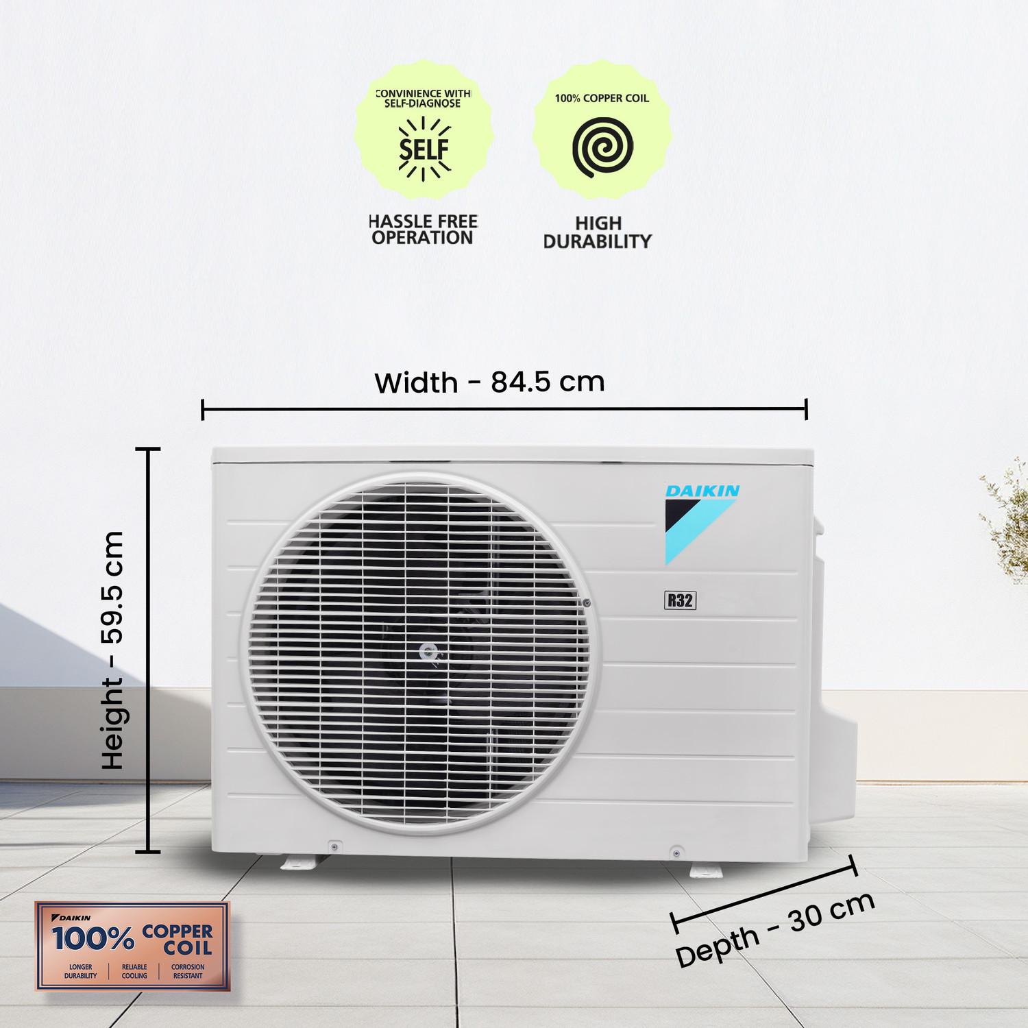 Image of Daikin 2025 Model 1.5 Ton 3 Star Split Fixed Speed Fixed Speed AC
